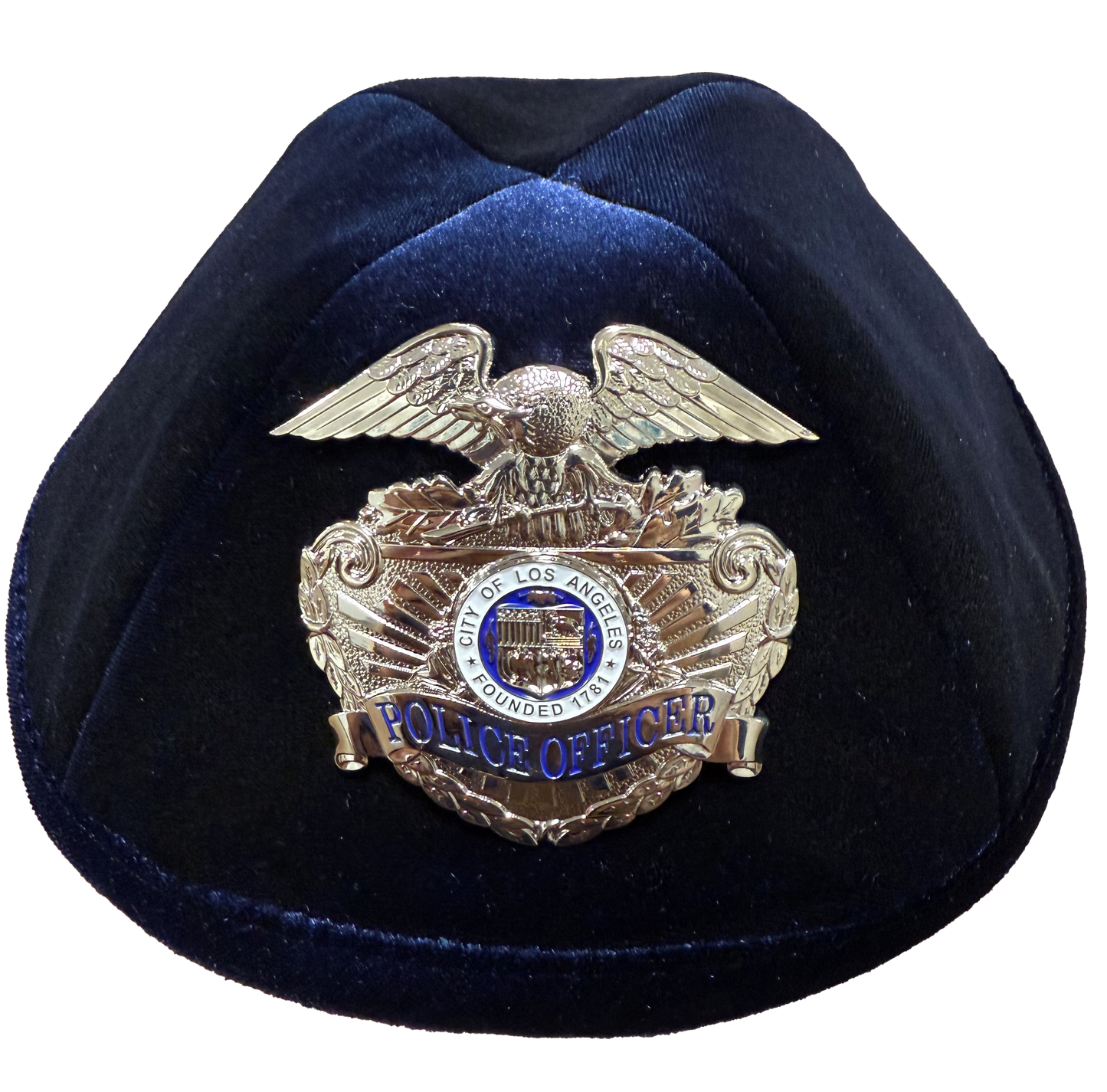 LAPD Yarmulke with Metal Badge