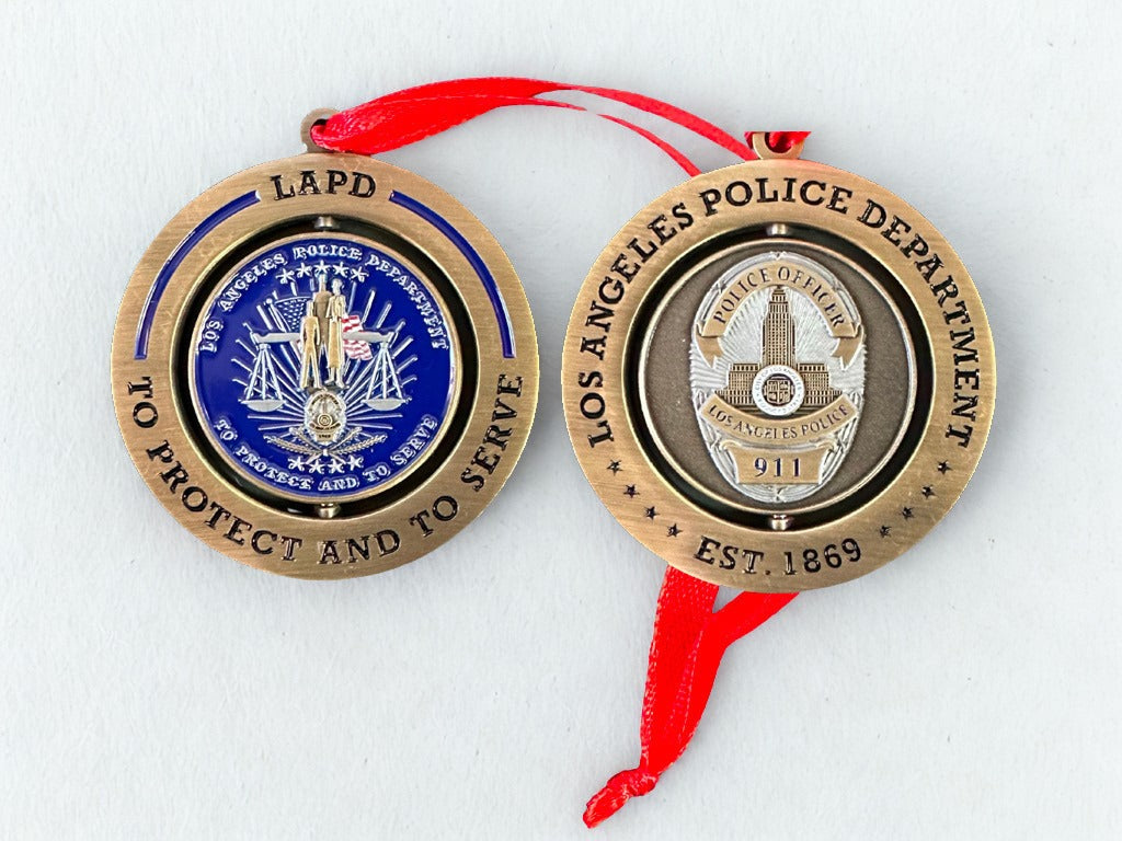 LAPD Challenge Coin Ornament