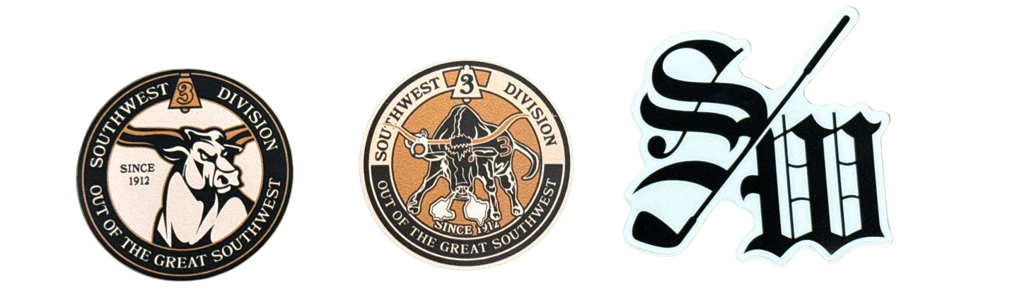 Southwest Division Stickers