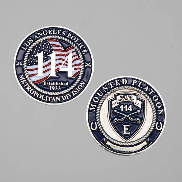 Mounted Platoon Challenge Coin