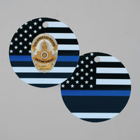 Thin Blue Line Christmas Ornament