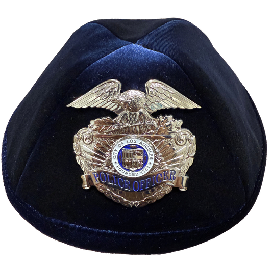 LAPD Yarmulke with Metal Badge