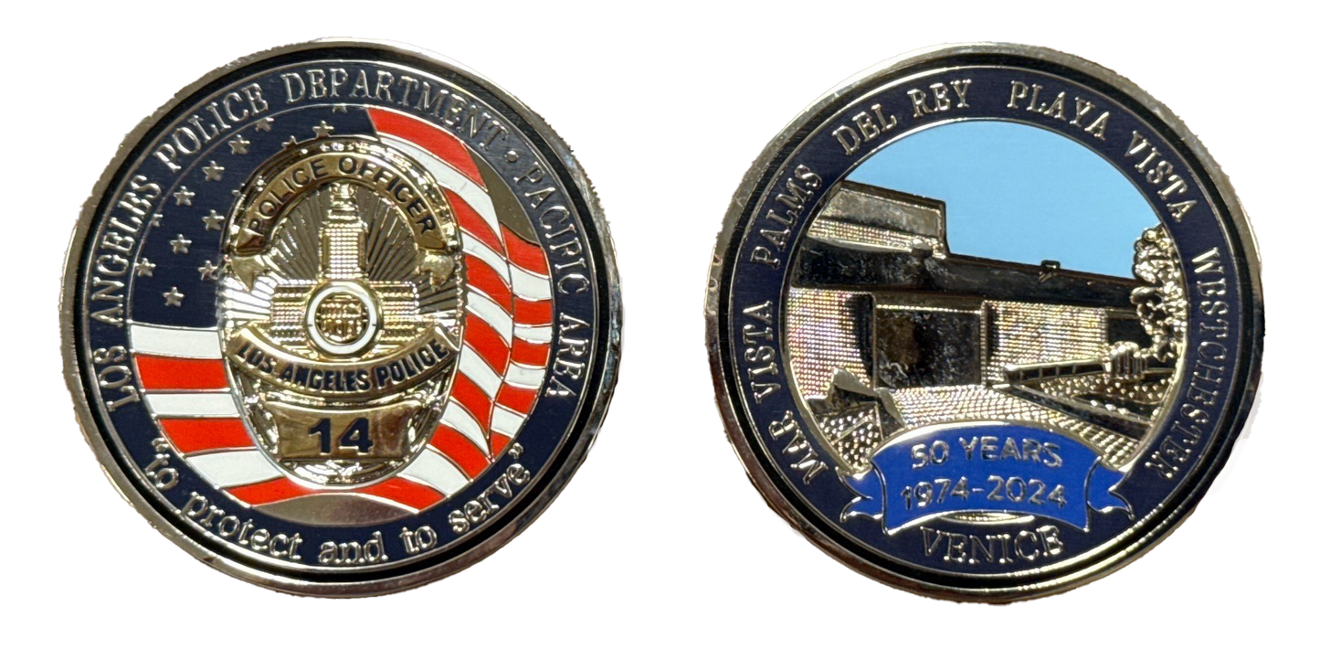Pacific Division 50th Anniversary Challenge Coin