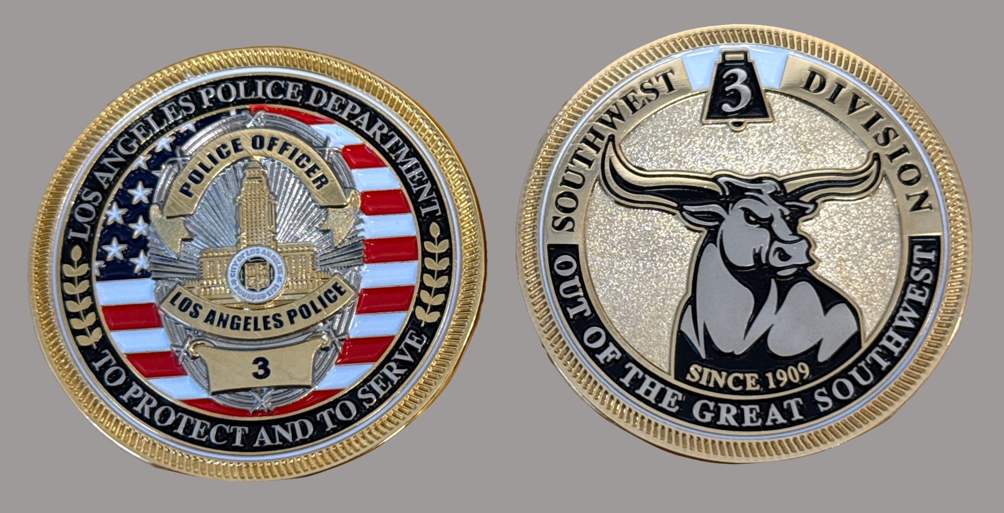 Southwest Division Challenge Coin – Los Angeles Police Foundation - Store