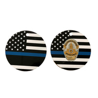 Thin Blue Line Christmas Ornament